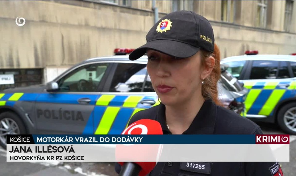 MOTORKÁR VRAZIL DO DODÁVKY