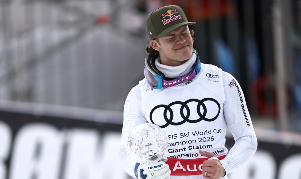 BRAATHEN získal malý krištáľový glóbus za obrovský slalom