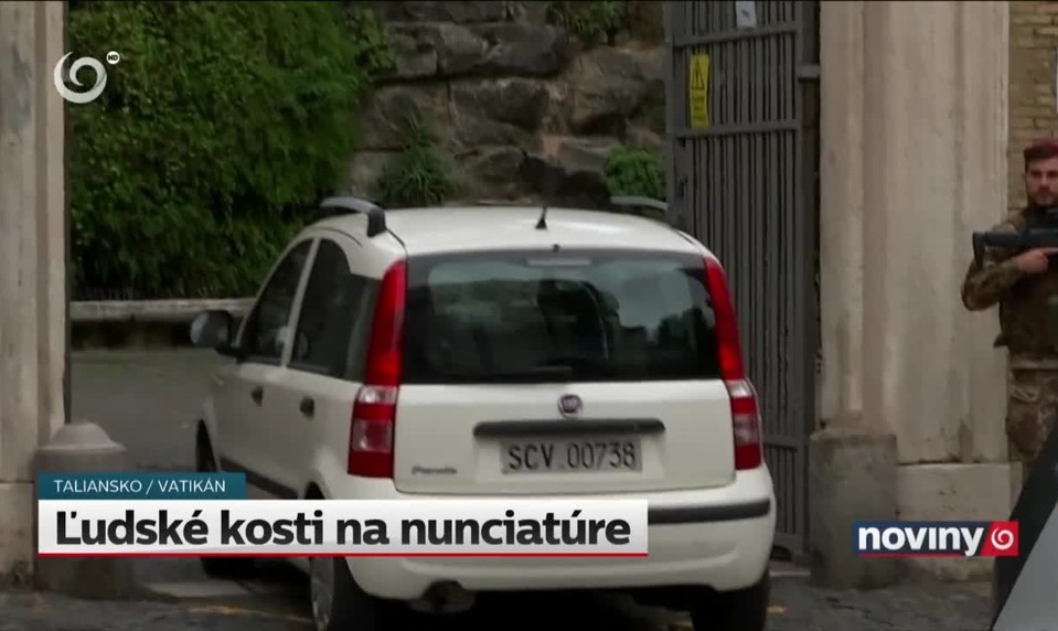 Ľudské kosti na nunciatúre