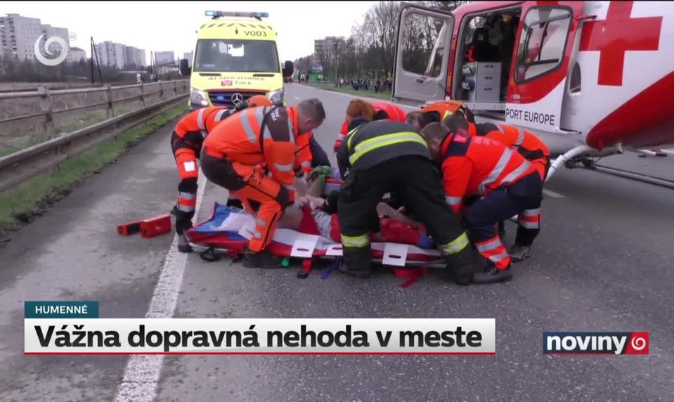 Vážna dopravná nehoda v meste