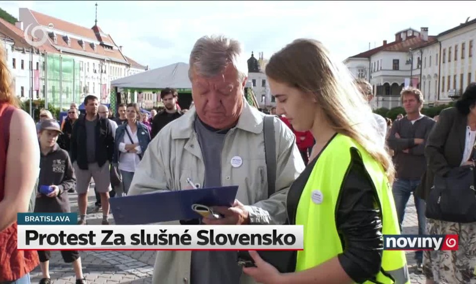 Protest Za slušné Slovensko