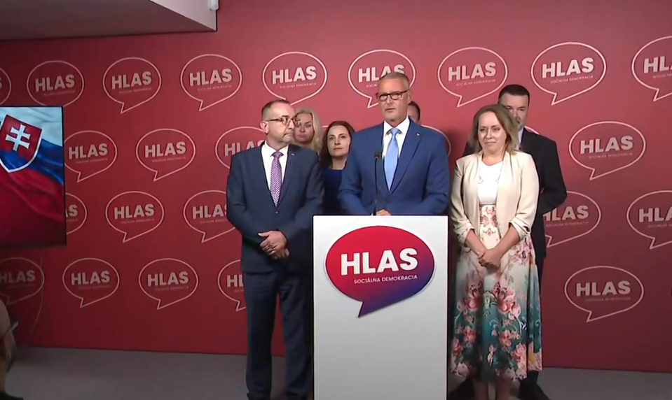 Tlačová beseda strany Hlas-SD k referendu o predčasných voľbách