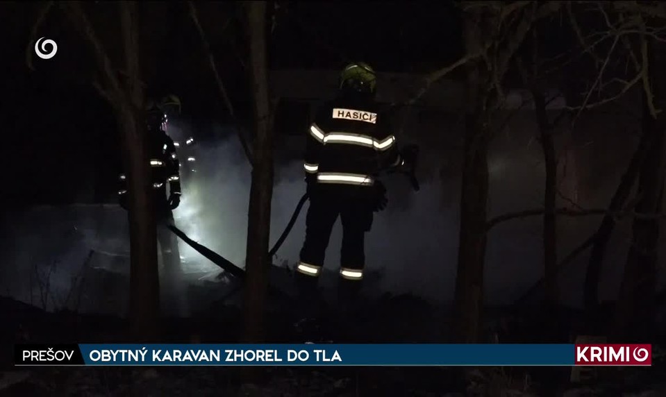 OBYTNÝ KARAVAN ZHOREL DO TLA