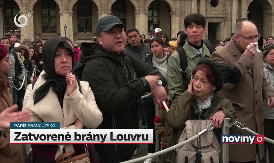 Zatvorené brány Louvru