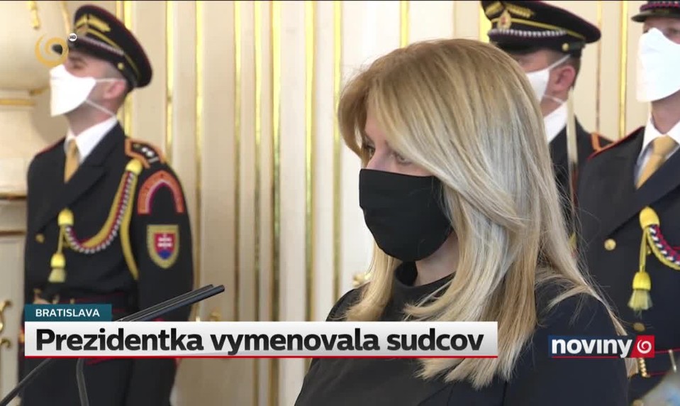 Prezidentka vymenovala sudcov