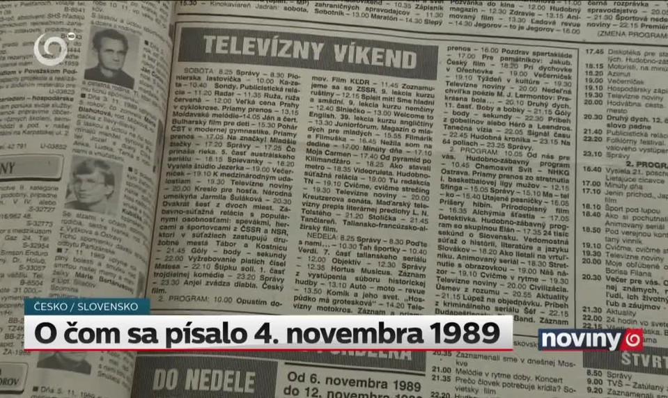 O čom sa písalo 4. novembra 1989