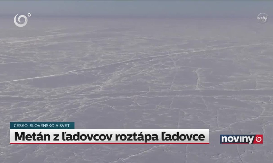 Metán z ľadovcov roztápa ľadovce