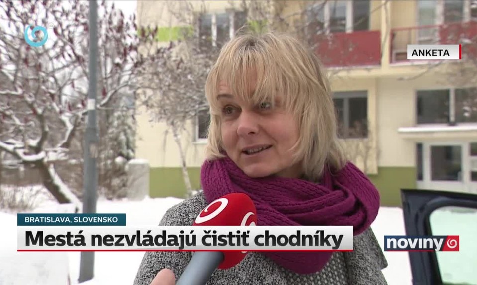 Mestá nezvládajú čistiť chodníky