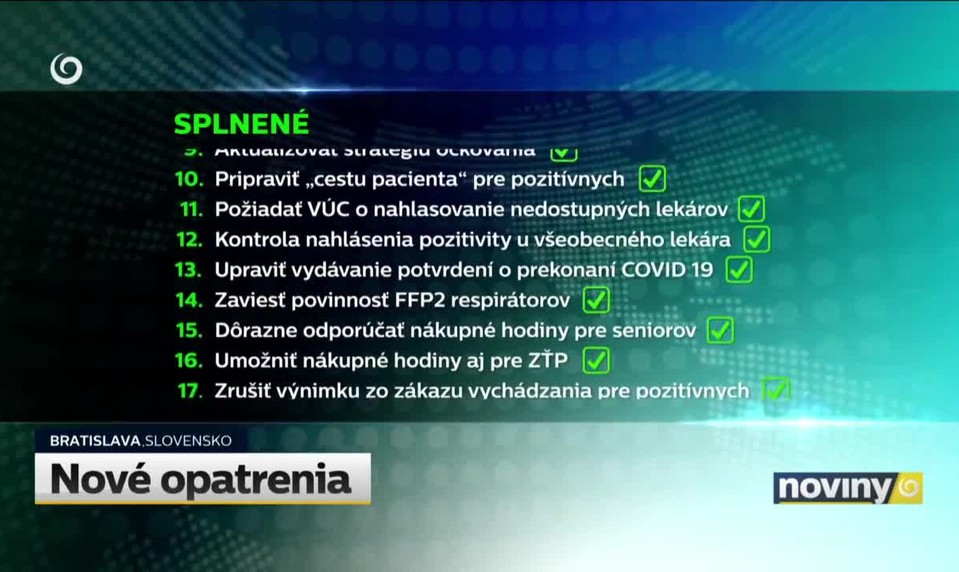 Nové opatrenia