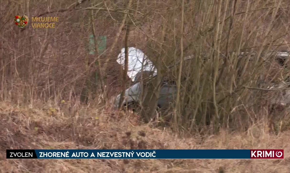 ZHORENÉ AUTO A NEZVESTNÝ VODIČ