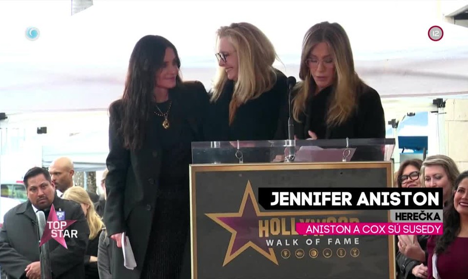 Aniston a Cox sú susedy