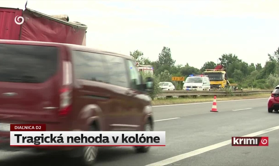 Tragická nehoda v kolóne
