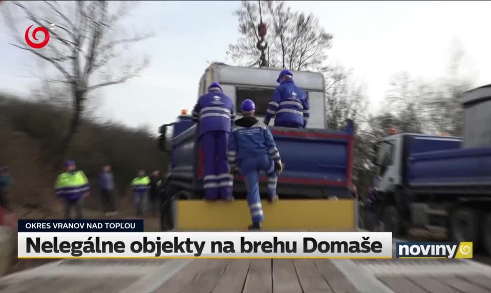 Nelegálne objekty na brehu Domaše