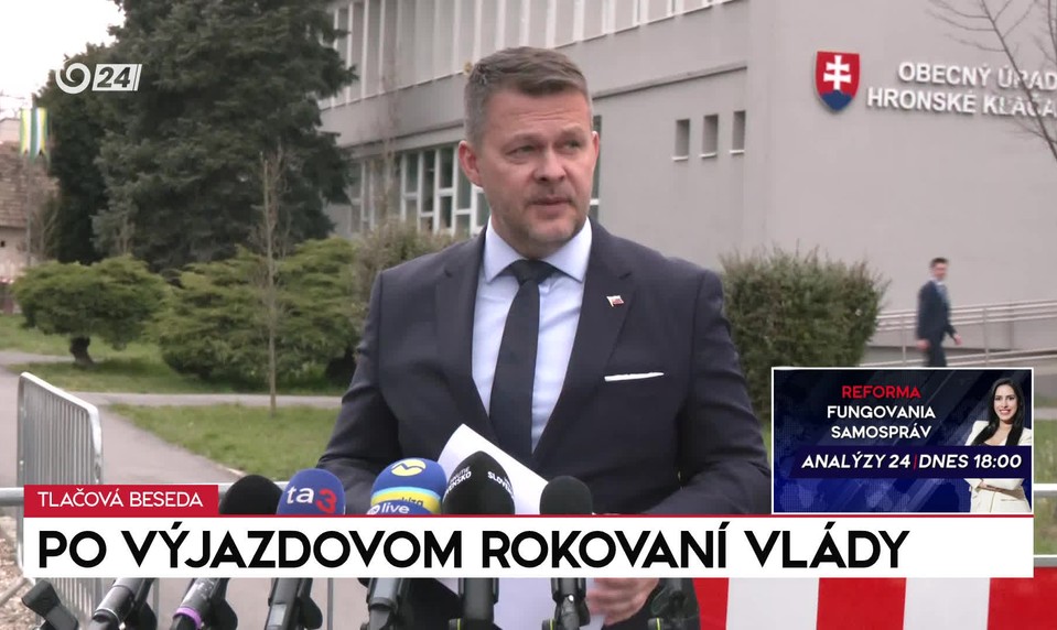 Tlačová beseda ministra Migaľa po výjazdovom rokovaní vlády
