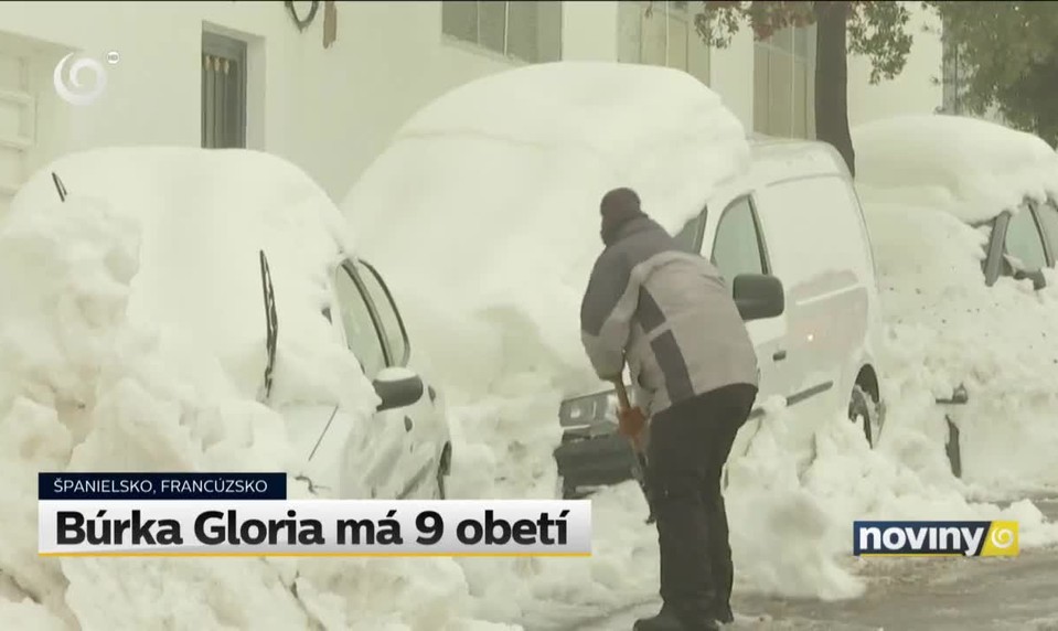 Búrka Gloria má 9 obetí