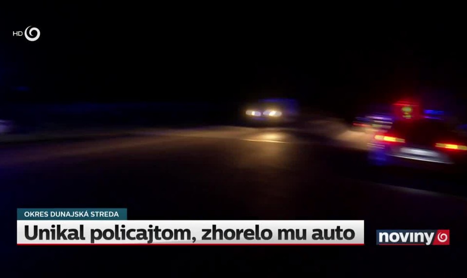 Unikal policajtom, zhorelo mu auto