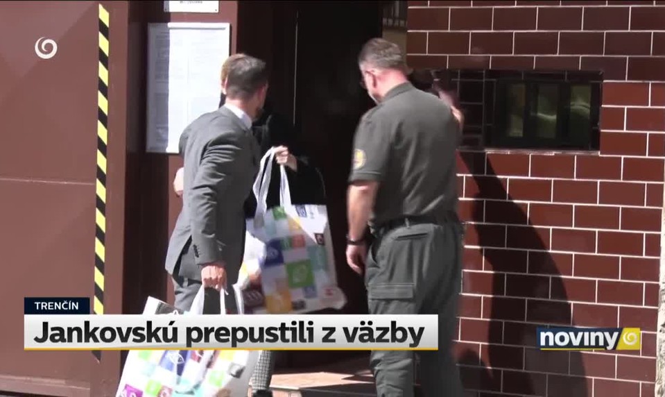 Jankovskú prepustili z väzby