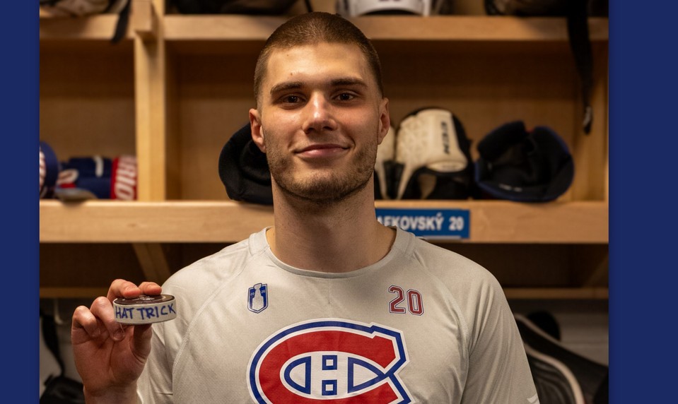 SLAFKOVSKÝ spasil Montreal, strelil HATTRICK