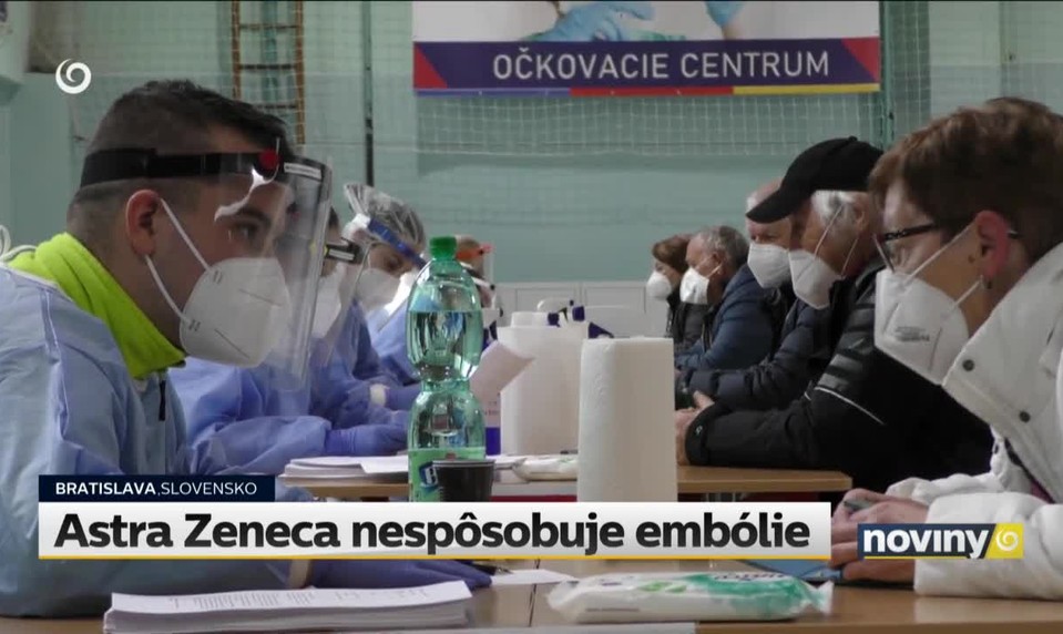 Astra Zeneca nespôsobuje embólie