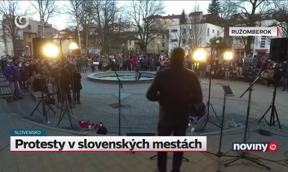 Protesty v slovenských mestách