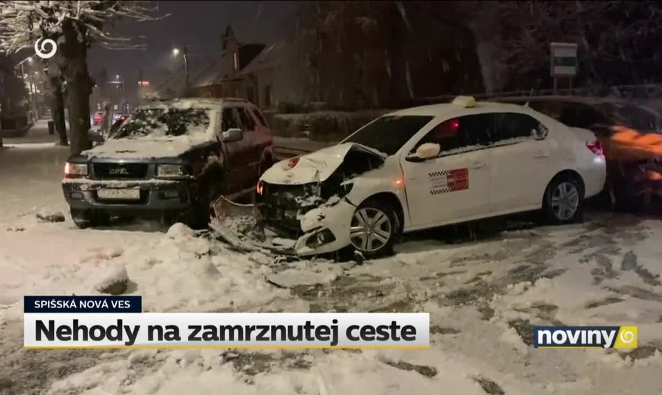 Nehody na zamrznutej ceste