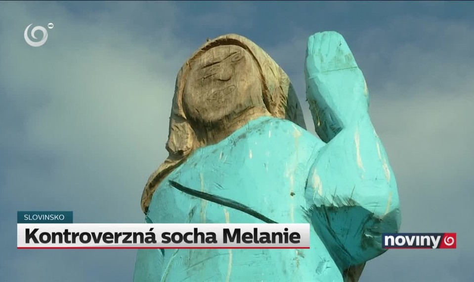 Kontroverzná socha Melanie