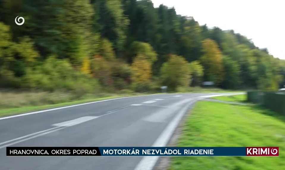 MOTORKÁR NEZVLÁDOL RIADENIE