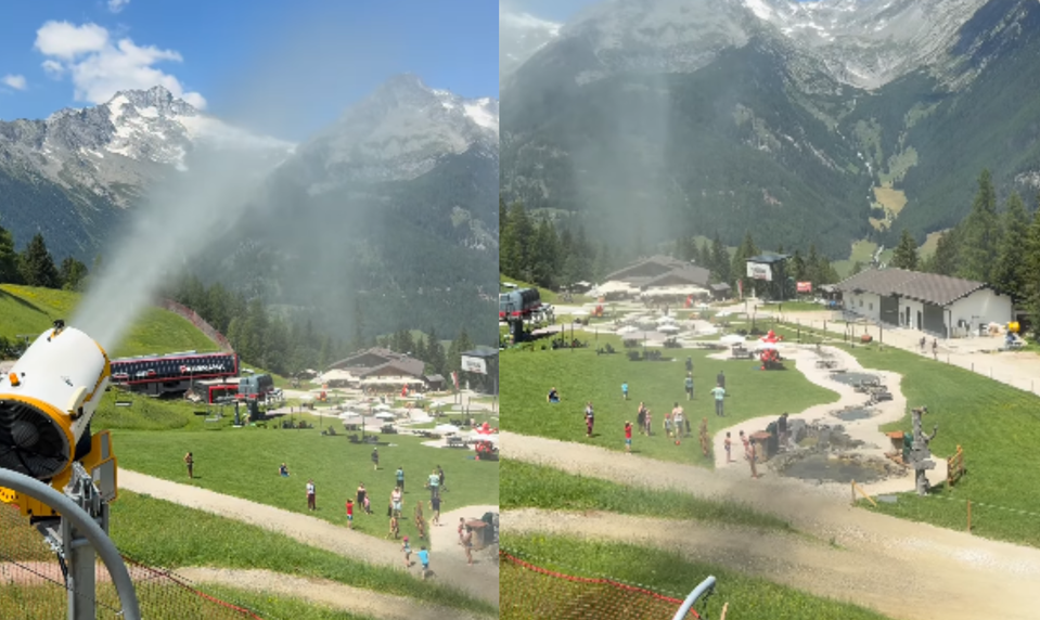Prekvapenie pre turistov v Alpách: Lyžiarske stredisko spustilo snežné delo