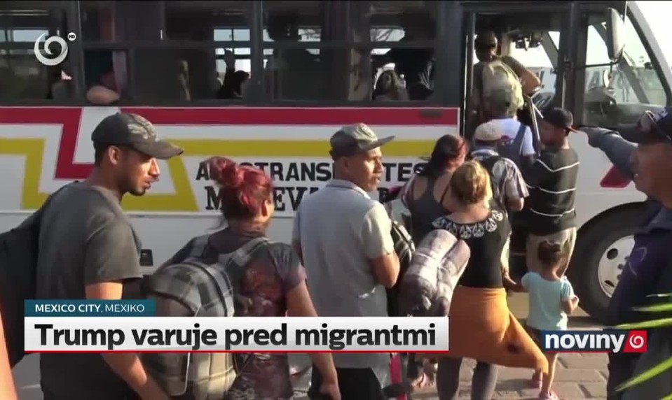 Trump varuje pred migrantmi
