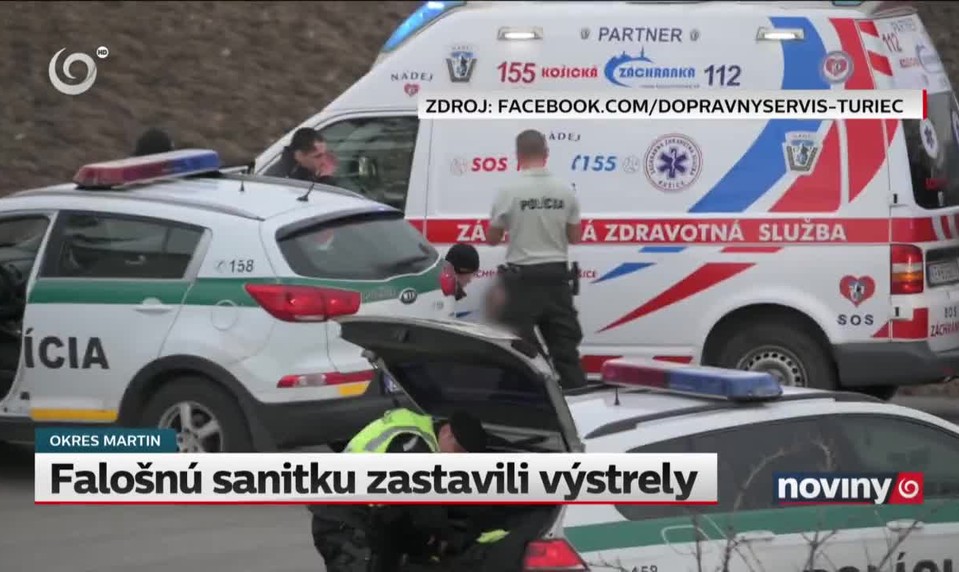 Falošnú sanitku zastavili výstrely