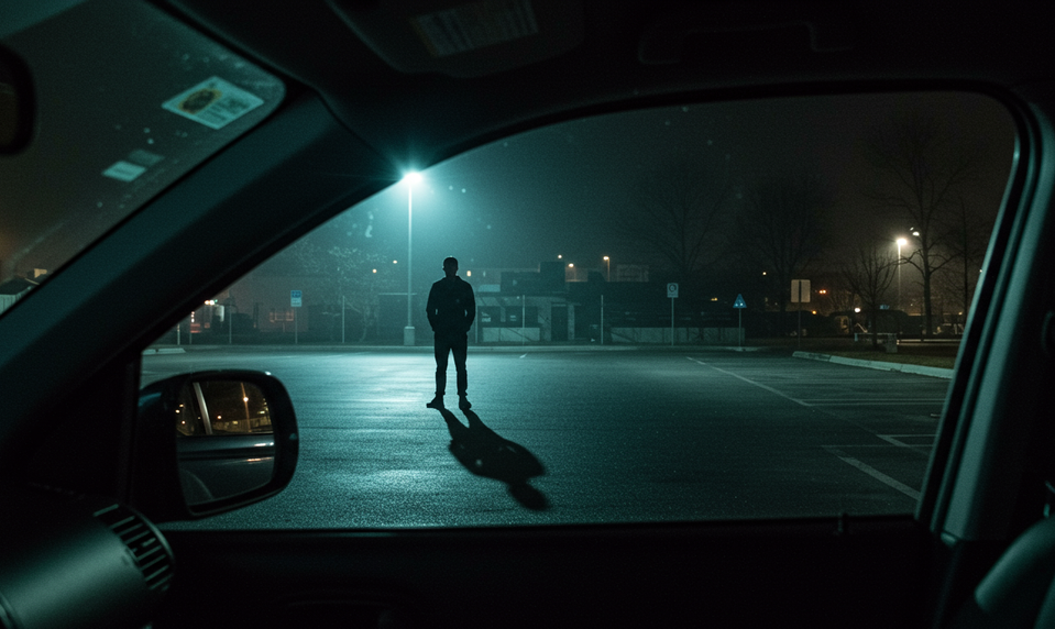 Muž sa uspokojoval pred ženou sediacou v aute. Polícia ho zadržala