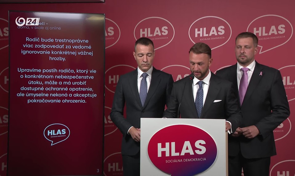 Tlačová beseda strany Hlas-SD o bezpečnosti detí
