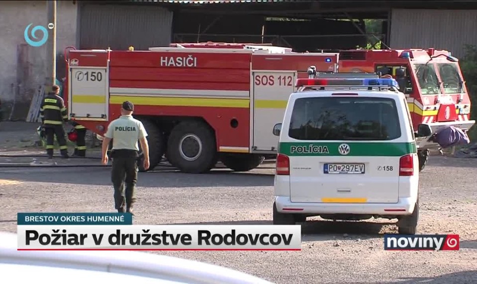 Požiar v družstve Rodovcov