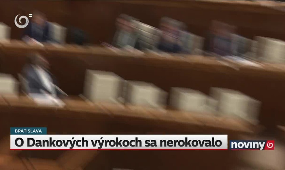 O Dankových výrokoch sa nerokovalo