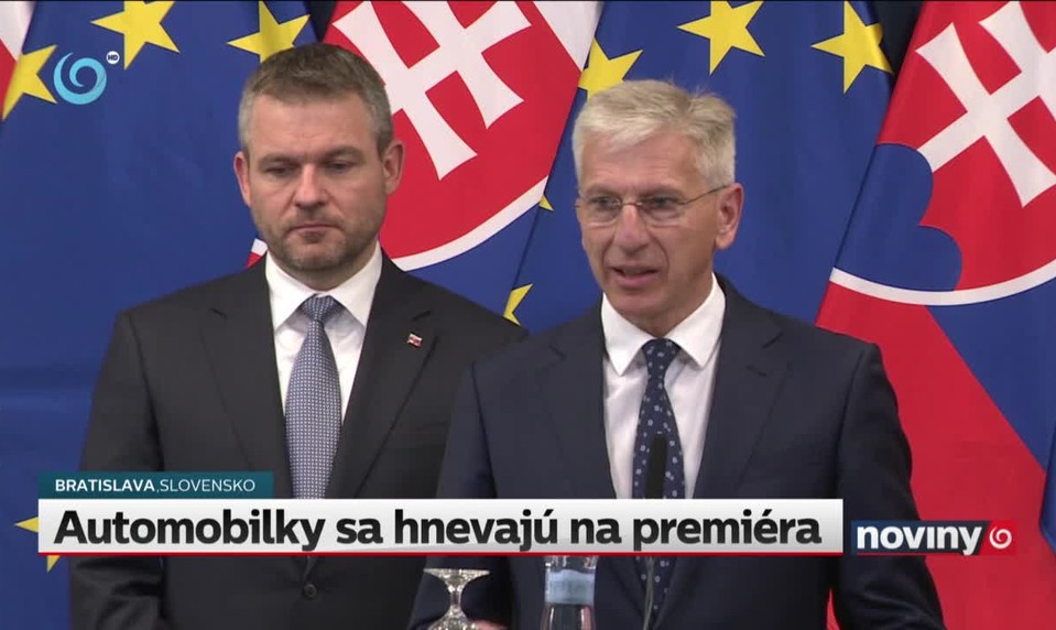 Automobilky sa hnevajú na premiéra