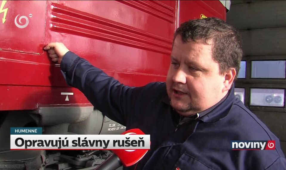 Opravujú slávny rušeň