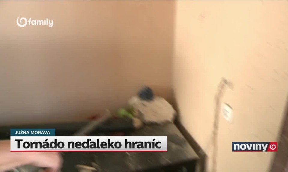 Tornádo neďaleko hraníc