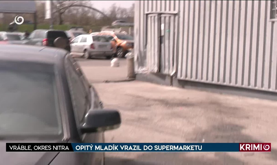 OPITÝ MLADÍK VRAZIL DO SUPERMARKETU