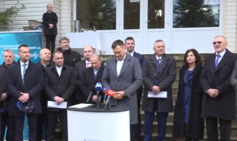 Tlačová beseda Tomáša Tarabu o vodárenskej infraštruktúre