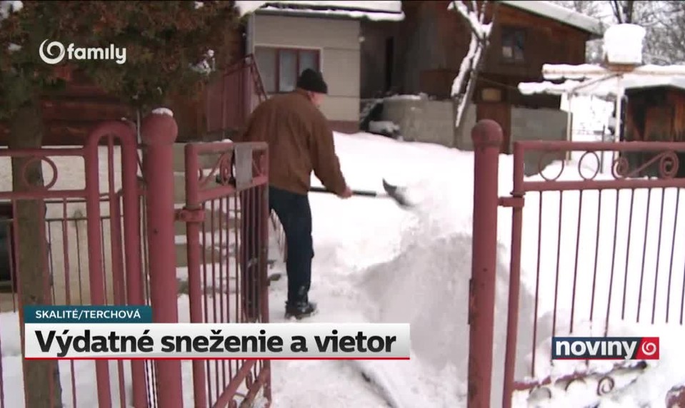 Výdatné sneženie a vietor