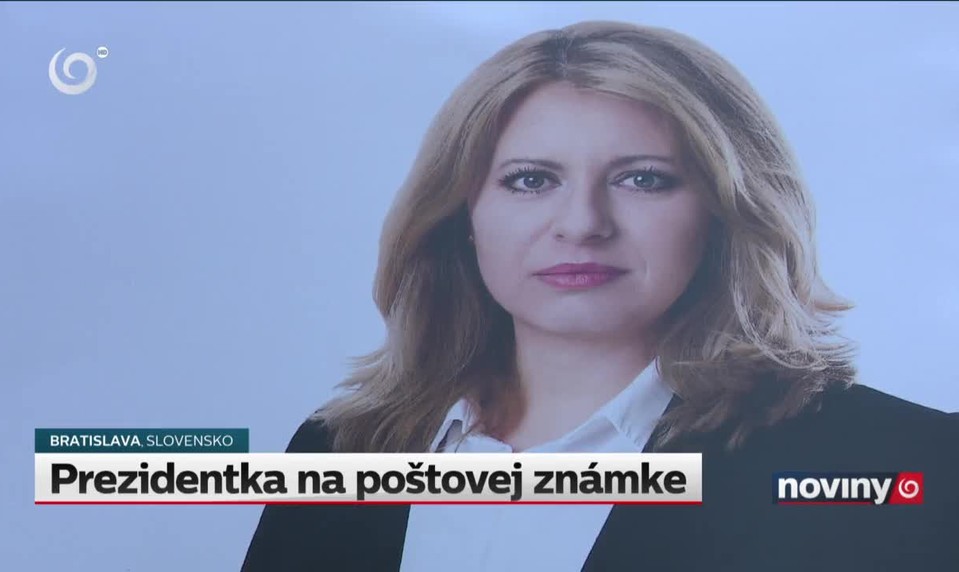 Prezidentka na poštovej známke