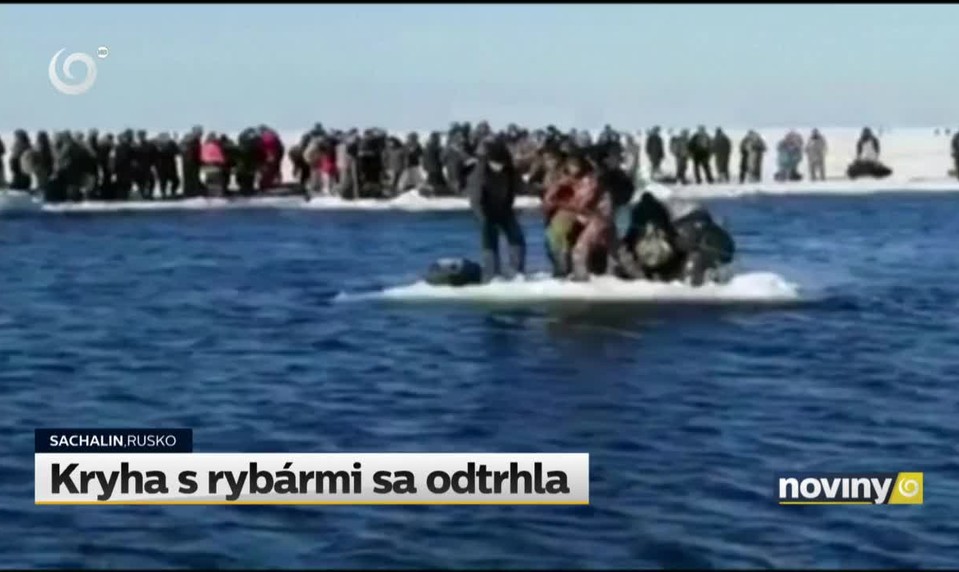 Kryha s rybármi sa odtrhla