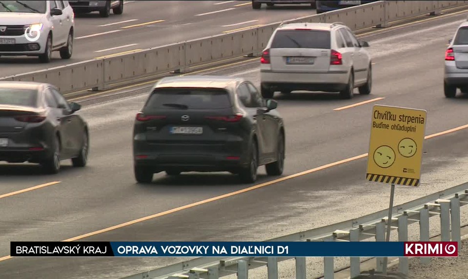 OPRAVA VOZOVKY NA DIAĽNICI D1