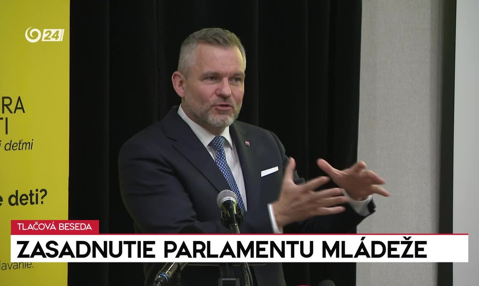 Prejav prezidenta Petra Pellegriniho na zasadnutí Parlamentu detí a mládeže