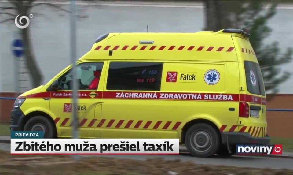 Zbitého muža prešiel taxík