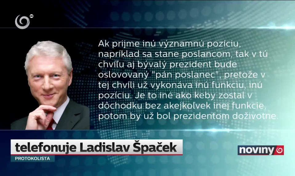 Ako oslovovať ex-prezidenta?