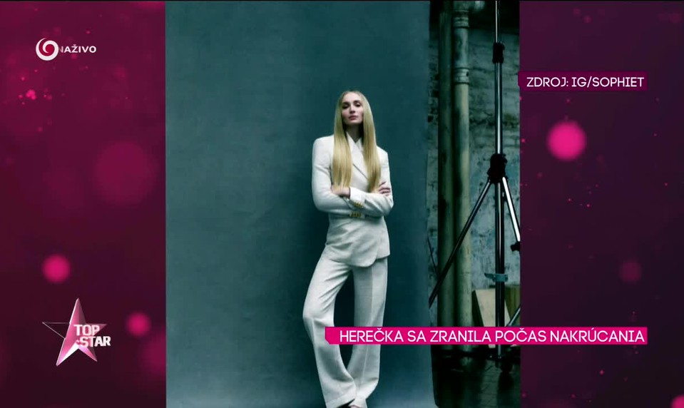 Herečka sa zranila počas nakrúcania
