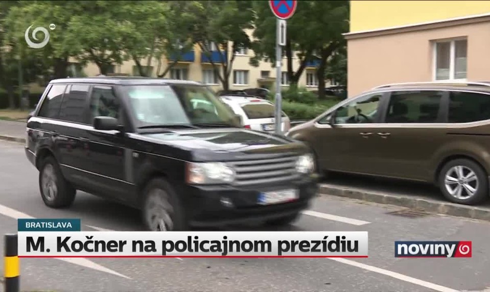 M. Kočner na policajnom prezídiu