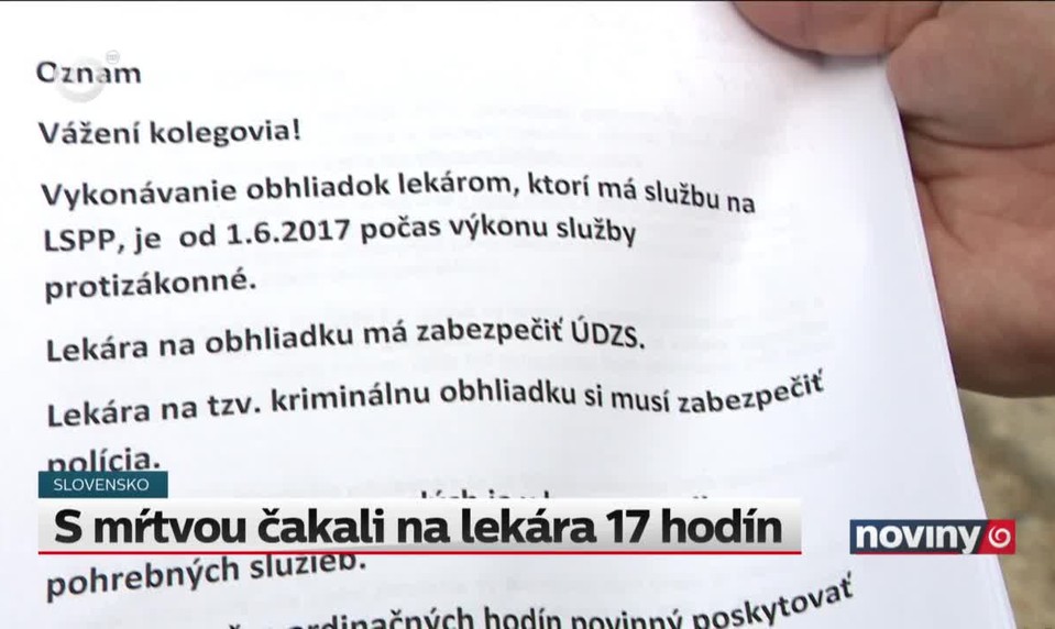 S mŕtvou čakali na lekára 17 hodín