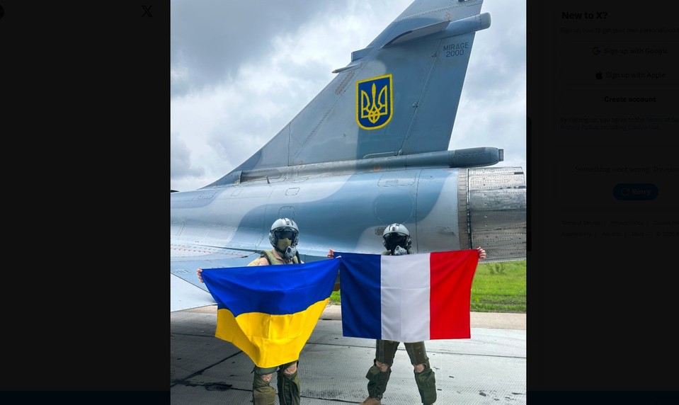 Ukrajina dostane ďalšie francúzske stíhačky Mirage 2000, oznámil minister